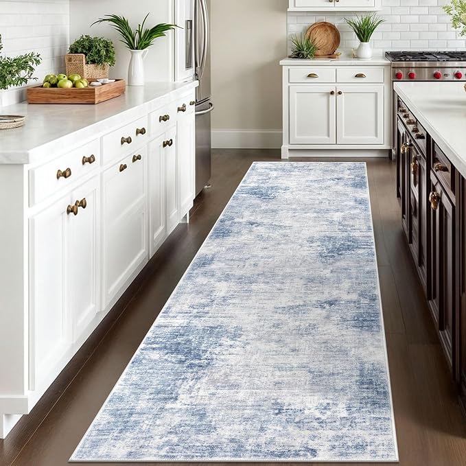 IOHOUZE Abstract Runner Rug 3x10 Ft Washable Runners