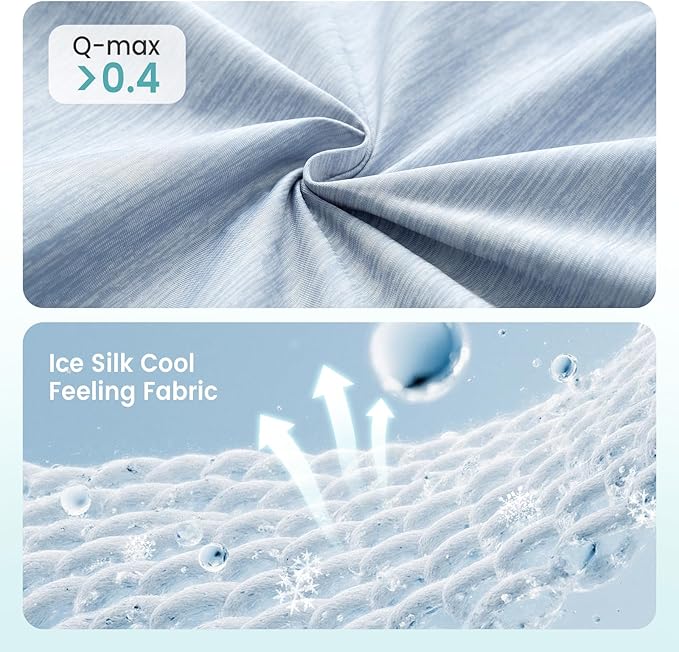 Dog Cooling Mat, Q-Max > 0.4 Leaf Shaped Pet Pad, Liquid Pee Proof Summer Mat for Cats, Washable Sleep Blanket for Bed Couch Floor Indoor, 27x23 inch, Blue
