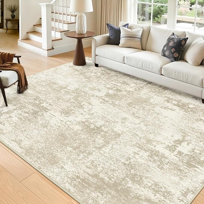 RELEANY Washable Area Rugs 5'x7' Non-Slip Modern Abstract Soft