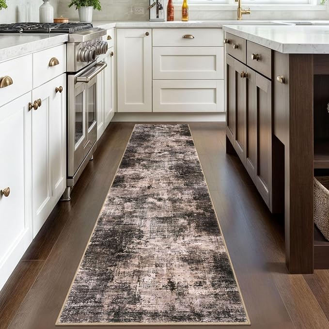IOHOUZE Abstract Runner Rug 2x8 Ft Washable Runners
