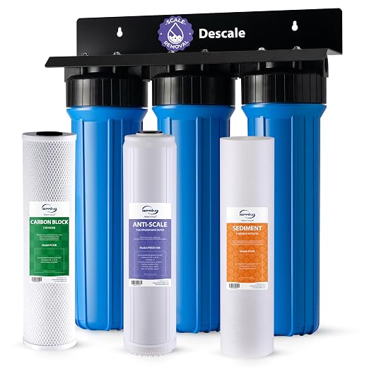 iSpring Anti-Scale Whole House Water Filter System w/Sediment, Polyphosphate