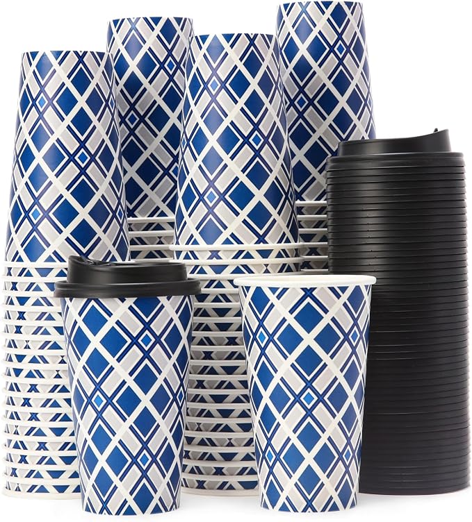 Tamone 100 PACK 16OZ Disposable Coffee Cups