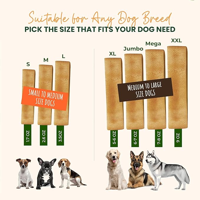 Authentic Himalayan Yak Cheese for Dogs - XXLarge (Pack of 5) - Sourced from Pristine Himalayan Foothill, Rawhide-Free, NO preservatives