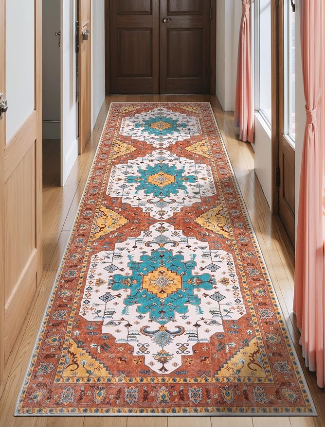 SERISSA Boho Washable Runner Rug