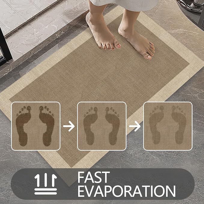 Ultra Thin Door Mat Indoor Entrance, 1/10 in Thin Door Mats