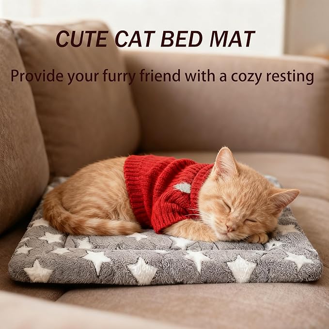 Dog Bed Mat 4 Pcs - Reversible Dog Crate Bed Mats, Soft & Breathable Kennel Pad, Durable Crate Bed for Dogs & Cats