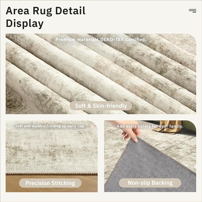 Soalmost Washable Runner Rug