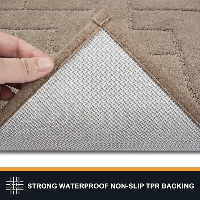 PURRUGS Dirt Trapping Door Mat 34" x 59", Non-Slip Machine Washable Entry Rug