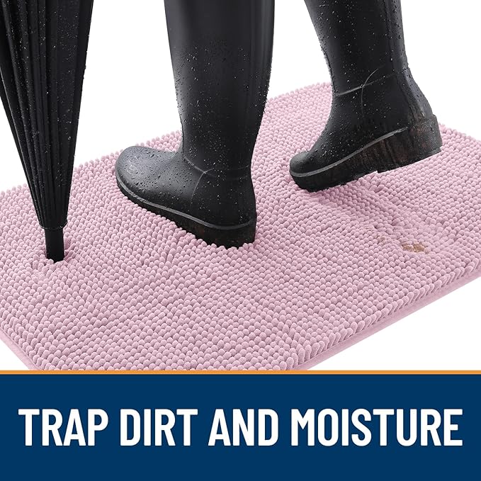 OLANLY Dog Door Mat for Muddy Paws 34x21, Absorbs Moisture and Dirt, Absorbent