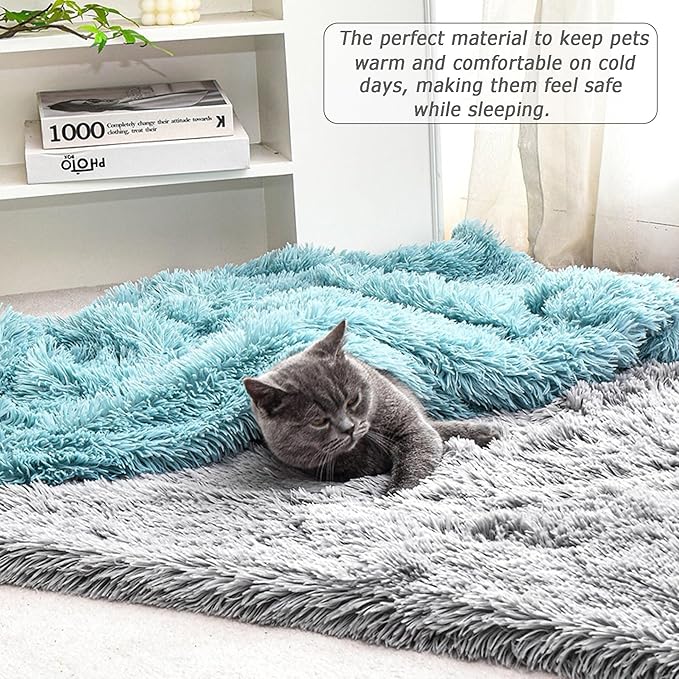 Washable Dog Blankets for Bed Sofa Car Seat, Warm Sleep Cat Mats, Puppies Blankets Pet Throws Dog Bed Covers Anti Scratches Dirty for Furniture Indoor (Pink,100 * 80cm)