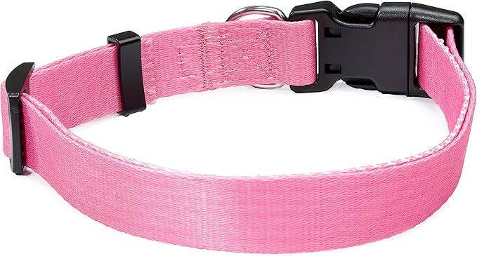 MS-5 Automatic Pet Door Collar, Genuine High Tech Pet Brand Dog Collar for Power Pet Doors - Deluxe Strap (Pink, Extra Large) - DC-PNK-MS5-XL