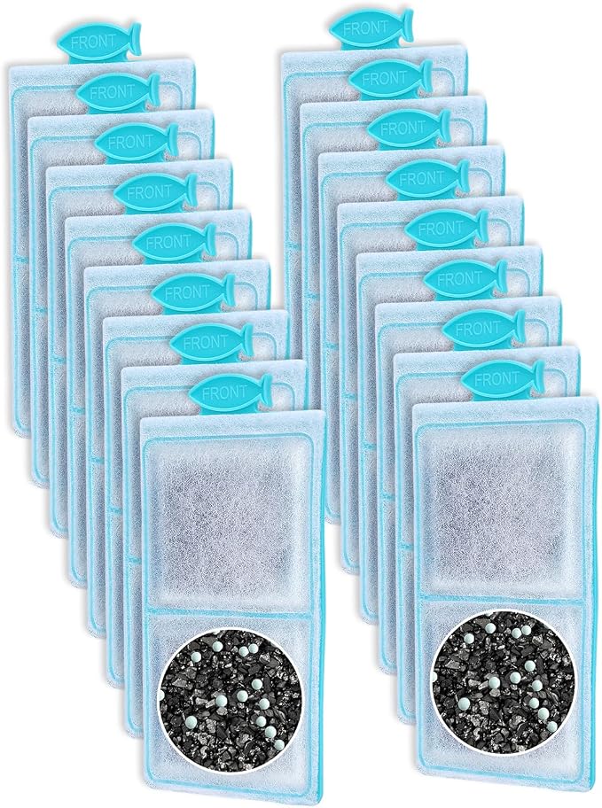 16 Pack Fish Tank Filters Compatible