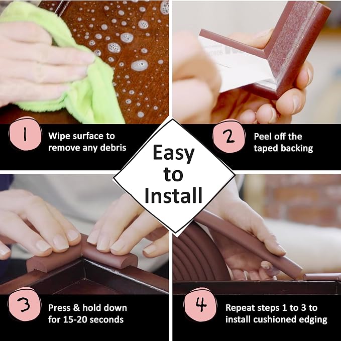 Bebe Earth Baby Proofing Edge and Corner Guard Protector Set