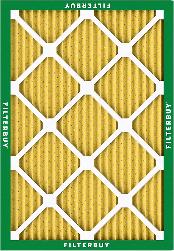 Filterbuy 20x25x1 Air Filter MERV 11 Superior Pet & Allergy Defense,