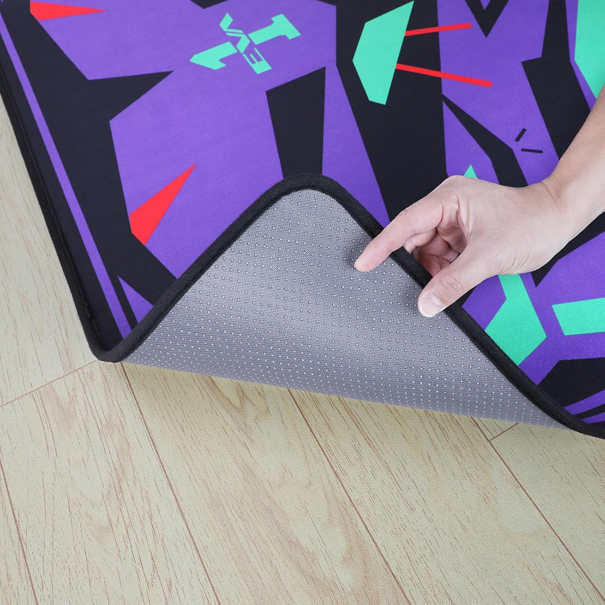 Evangelion EVA-01 Facade Chair Mat, 43x71 Inch Gaming Office Floor Mat