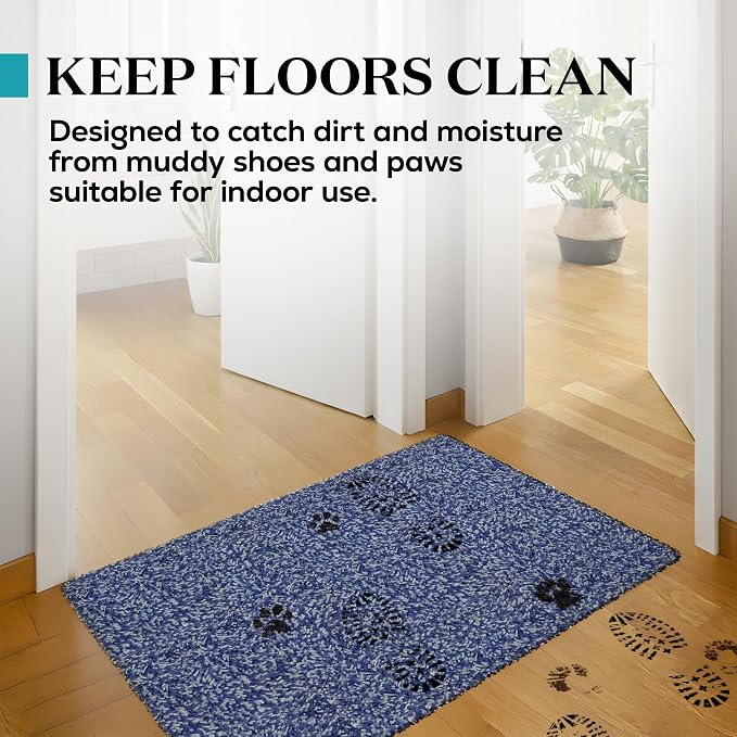 Premium Microfiber Indoor Door Mat – 36"x60" Washable Entry Mat, Waterproof