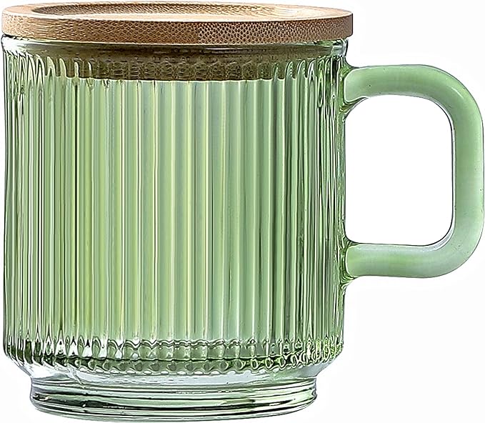 Lysenn Glass Coffee Mug with Lid