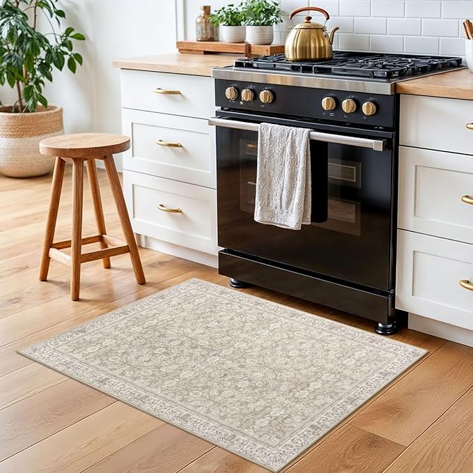 SIILOOM 2x3 Washable Rug Soft Area Rug