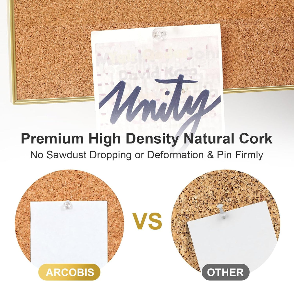 ARCOBIS Cork Board White Board Combo