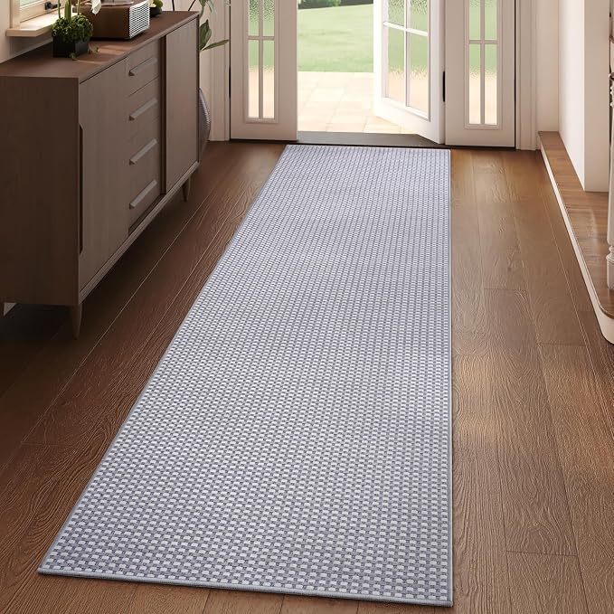 YDKGL 2x6 ft Kitchen Runner Rug Mat Non Slip Boho Woven Hallway Runner Washable