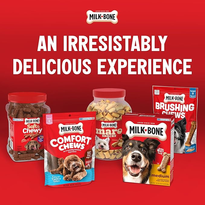 Milk-Bone Soft & Chewy Dog Treats, Beef & Filet Mignon Recipe, 25 Ounce (Pack of 2)