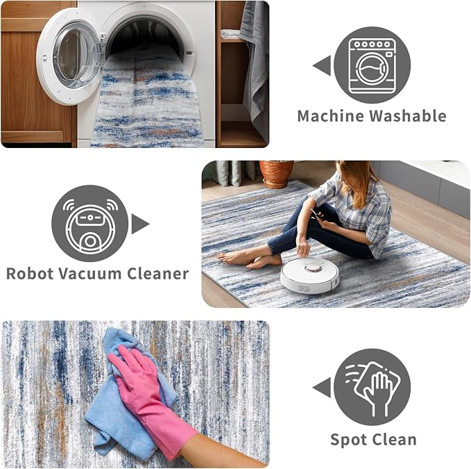 3x16 Washable Hallway Runner Rug: Extra Long Runners