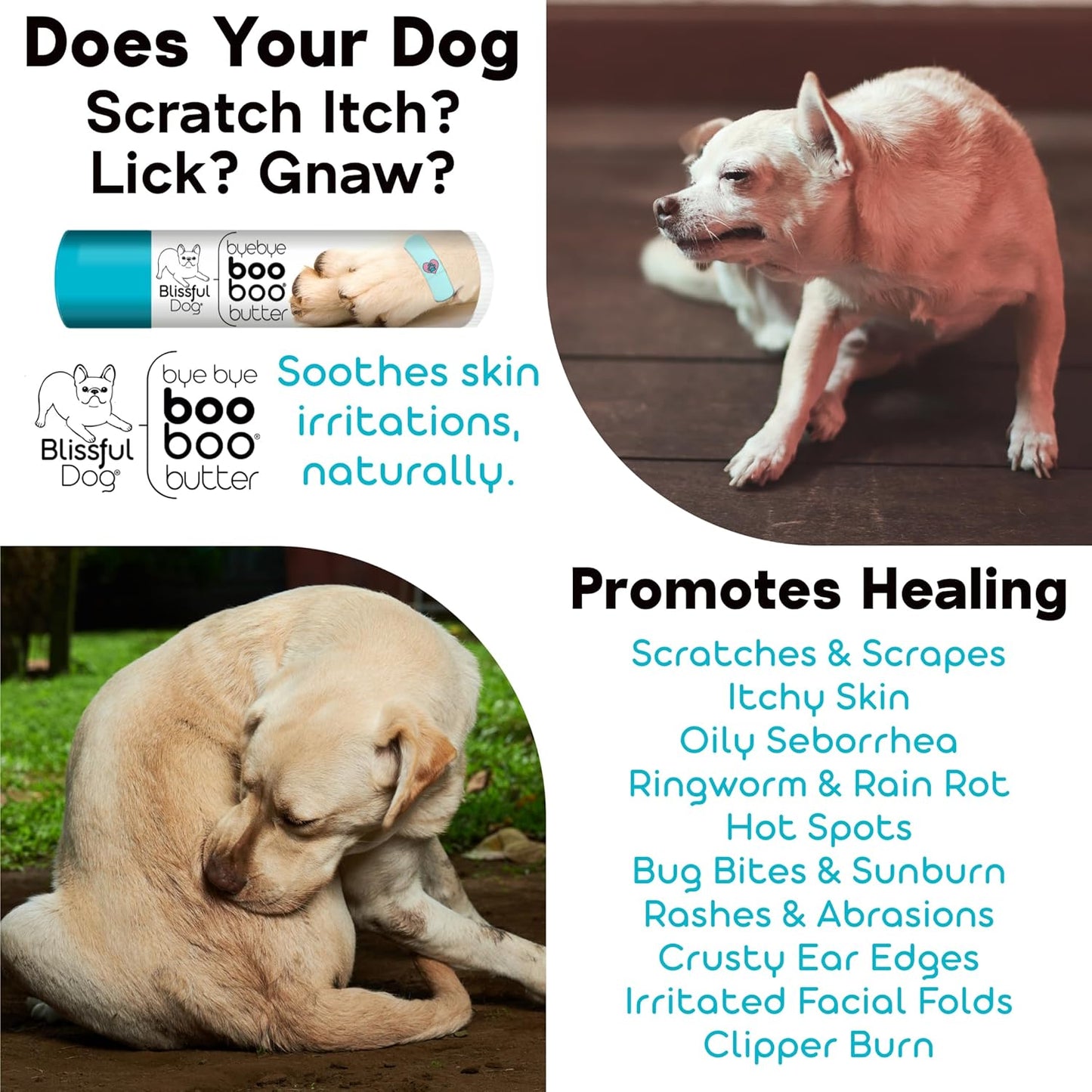 The Blissful Dog Bearded Collie Boo Boo Butter, 2 Ounce