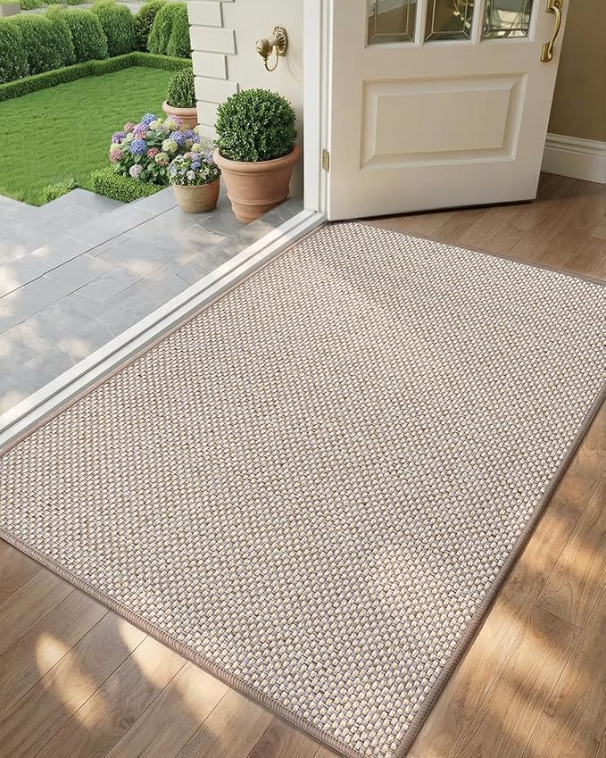 Color&Geometry Ultra-Thin Indoor Door Mat, Washable Doormat