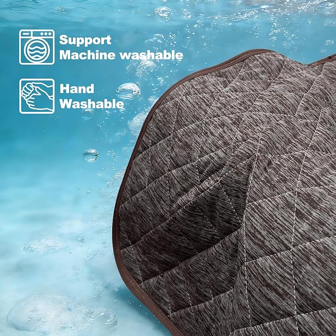Cooling Mat for Dogs: Waterproof Pet Cooling Mat for Crate Kennel, Summer Indoor Dog Cooling Pad for Floor and Sofa, Dark Grey, Large Dog