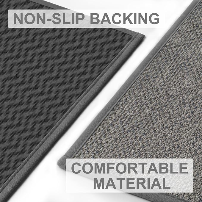 LEKEEPGO Door Mat 32"x47", Non Slip Door Mat Indoor Entrance, Rubber Backing