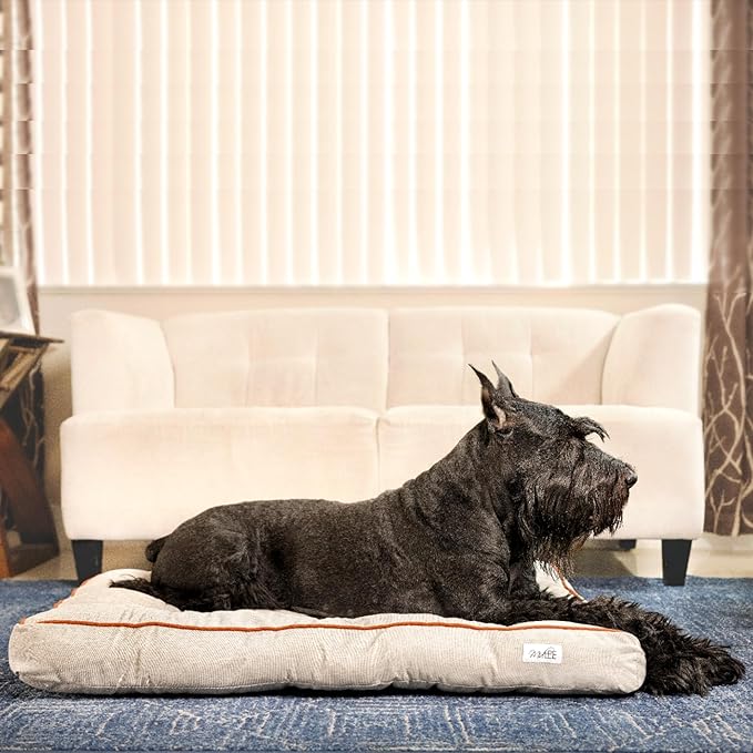 Midlee Outdoor Dog Bed- Medium Tufted Washable Water Resistant Pet Kennel Mat