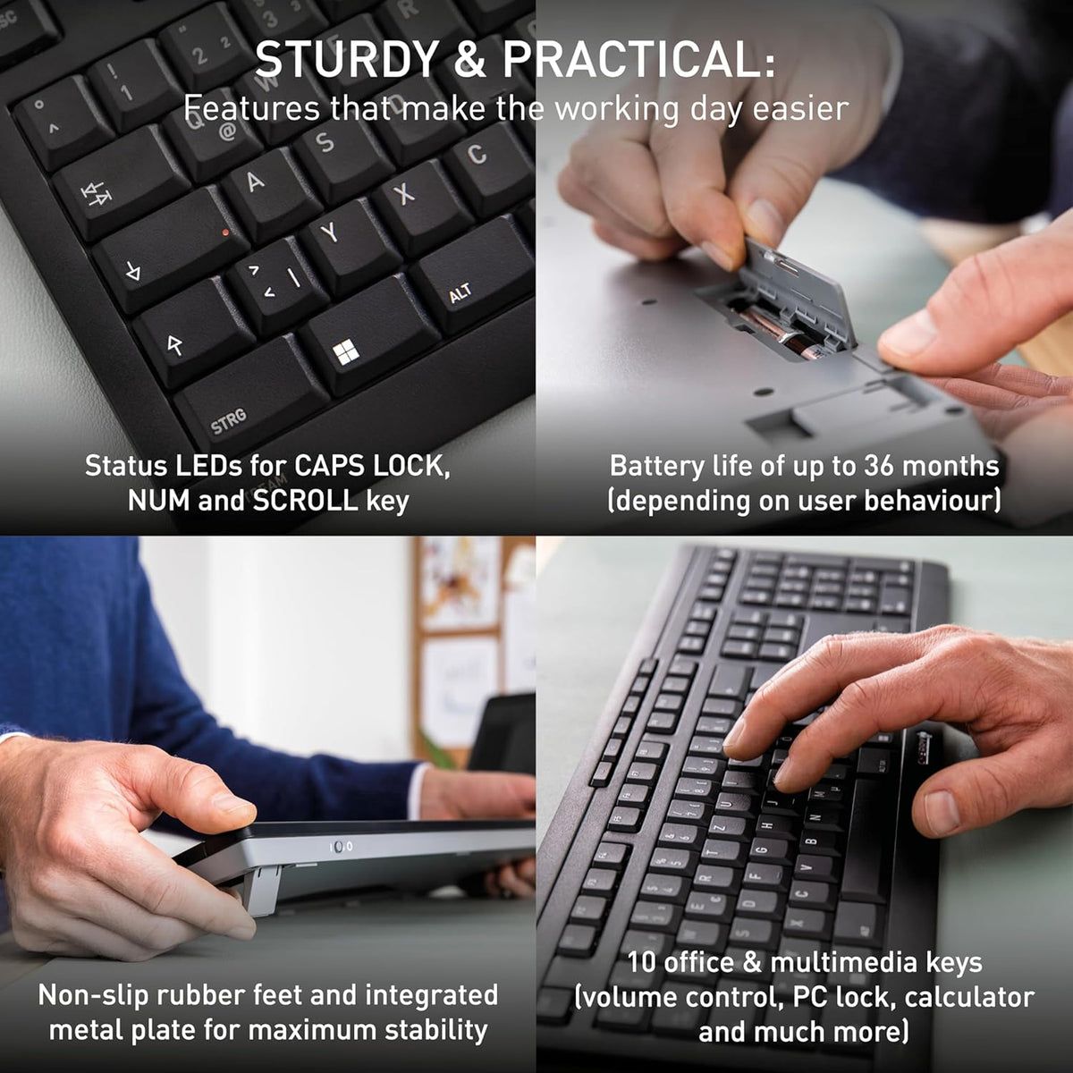 Cherry Stream Desktop Comfort Wireless Keyboard and Mouse Combo