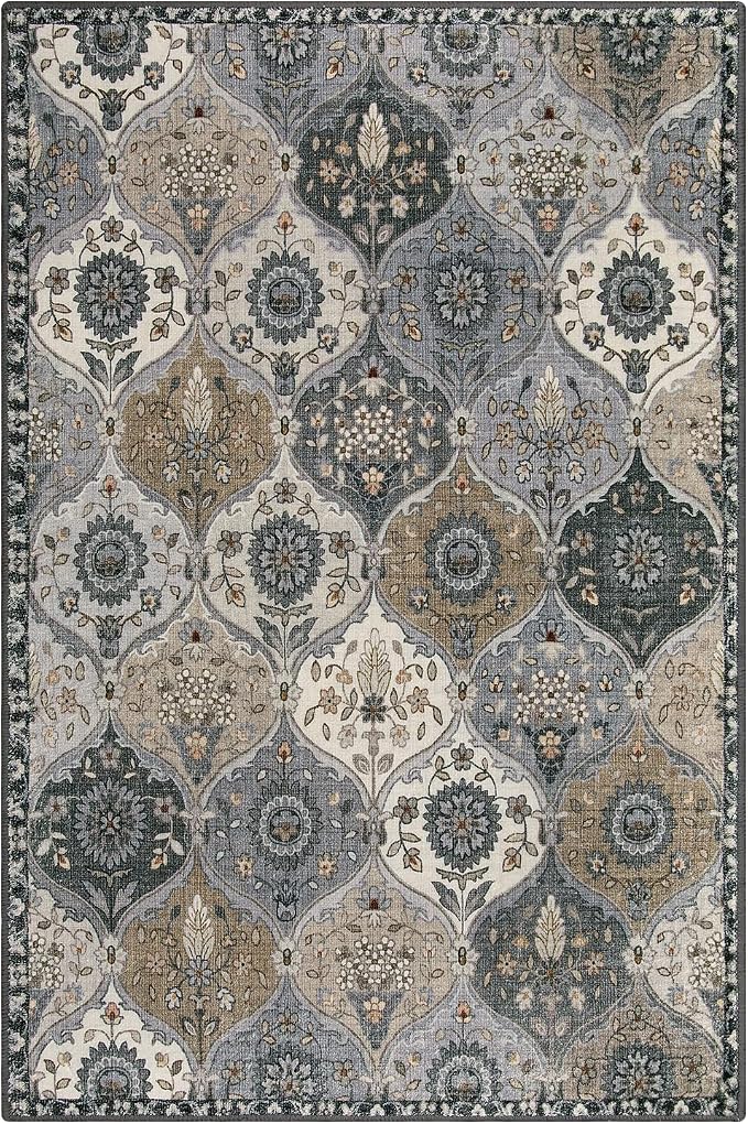 Lahome Moroccan Machine Washable Area Rugs, 4x6 Rug