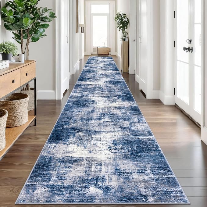 IOHOUZE Abstract Runner Rug 3x20 Ft Extra Long Washable Runners