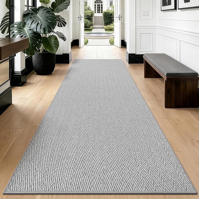 LUMI Ultra Thin Runner Rug for Hallway 2.3'x8', Non-Slip Entryway Rug