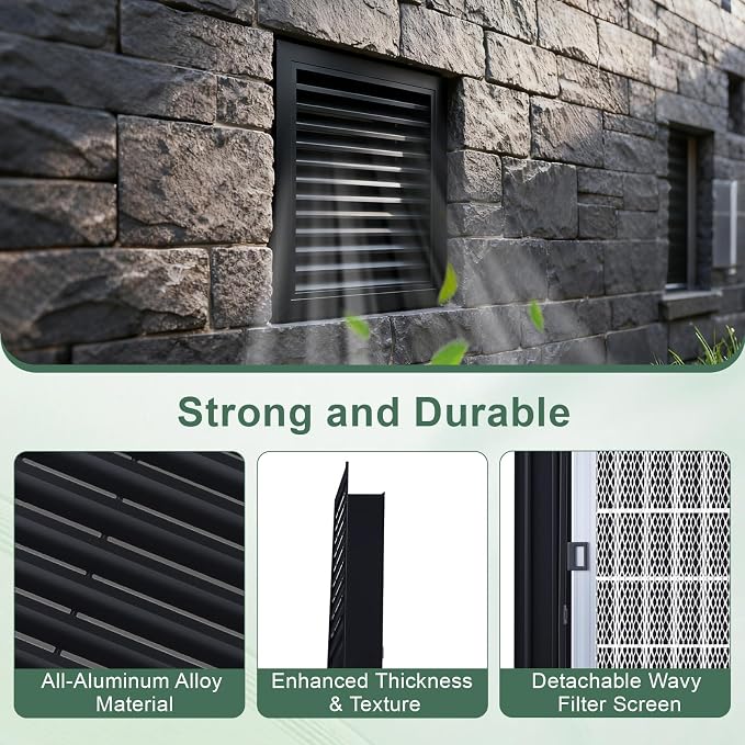 2-Pack Paintable Gable Vents