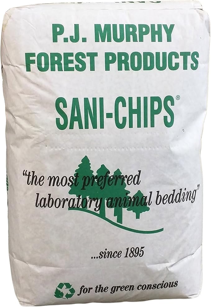 P.J. Murphy Sani-Chips, Snake Bedding, Reptile Bedding, Forest Floor Substrate, Aspen Mulch, 22.9 lbs