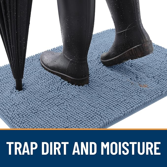OLANLY Dog Door Mat for Muddy Paws 30x20, Absorbs Moisture and Dirt, Absorbent