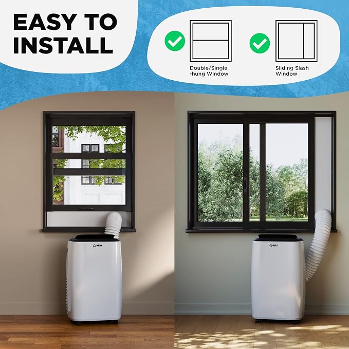 Portable Air Conditioners 8, 000 BTU AIRO COMFORT, AC Unit Floor Standing