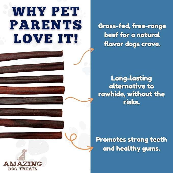 Amazing Dog Treats 6 Inch Collagen Stick - (10 Count) - Collagen Sticks for Dogs - No Hide Dog Bones