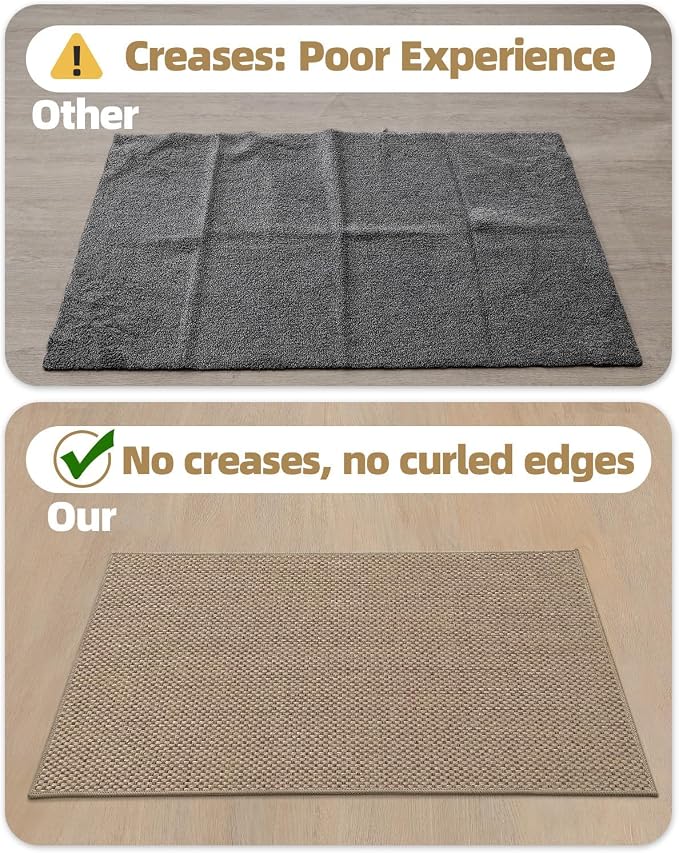 Color&Geometry Ultra-Thin Indoor Door Mat, Washable Doormat