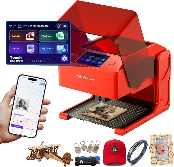 AlgoLaser 10W Laser Engraver Machine: Portable & Smart