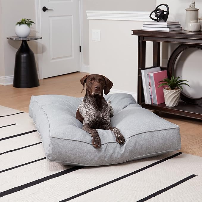 Casey Large (48 x 36 in.) Heather Rectangle Indoor/Outdoor Pillow Style Dog Bed