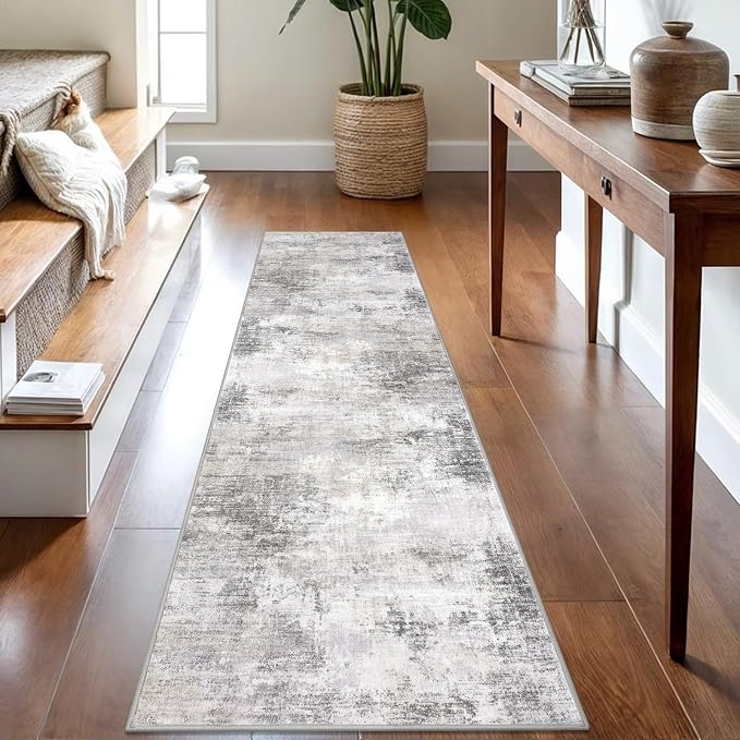 IOHOUZE Abstract Runner Rug 2x8 Ft Washable Runners