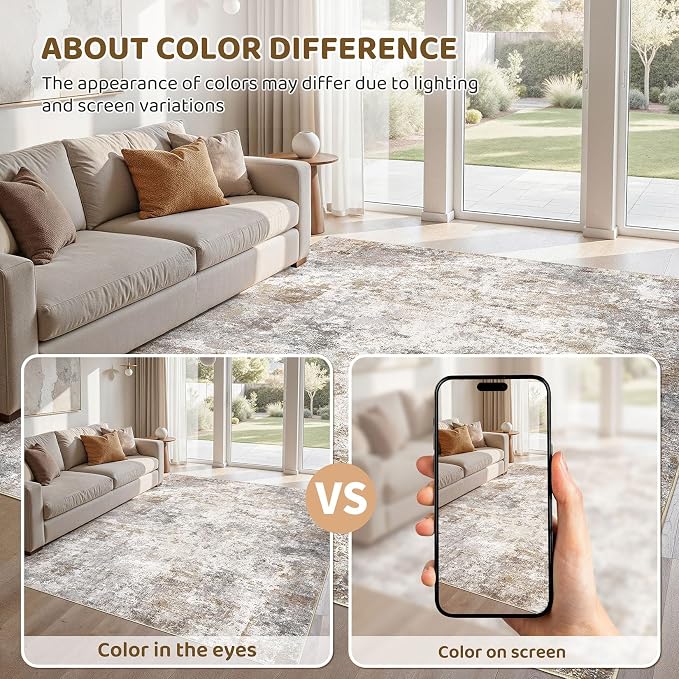 UERMEI 5x8 Area Rug Living Room Rugs