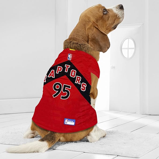 Pets First NBA Toronto Raptors Dog Jersey, Medium - Tank Top Basketball Pet Jersey