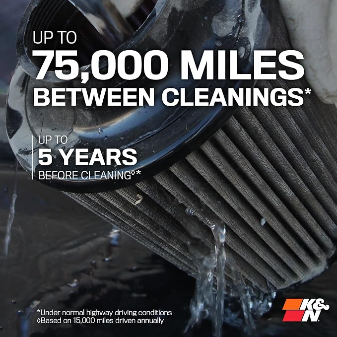 K&N Performance Diesel High-Flow Lifetime Engine Air Filter: Increase Power &