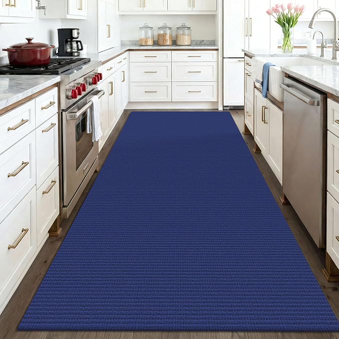 KOZYFLY Washable 4x6 Entry Woven Area Rug, Braided Throw Rugs