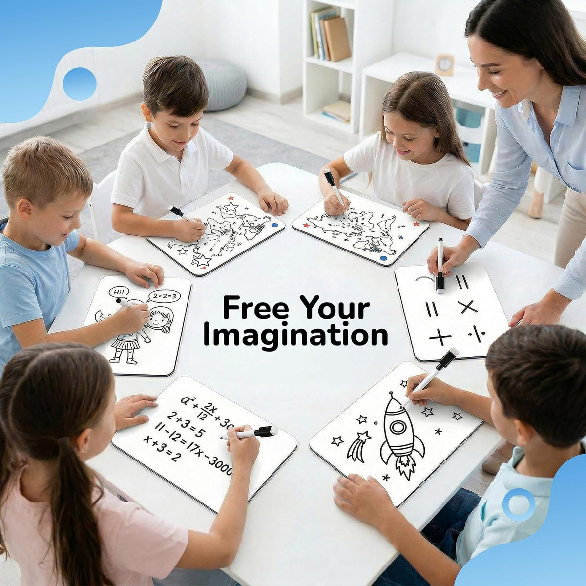 26 Pack Dry Erase Lapboards 12" x 9" - Bulk Mini White Boards for Students