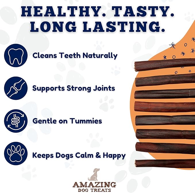 Amazing Dog Treats 6 Inch Collagen Stick - (15 Count)- Collagen Sticks for Dogs - No Hide Dog Bones